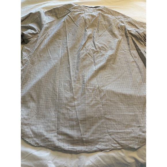 Ralph Lauren Classic Fit Navy/Brown/White Check w/Blue Pony XXL Button Up Shirt - Picture 11 of 12